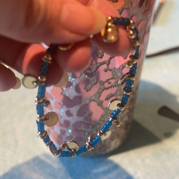 BOHO RUSTIC Cuff in Stretchy Slate Blue - Picture 3 of 4